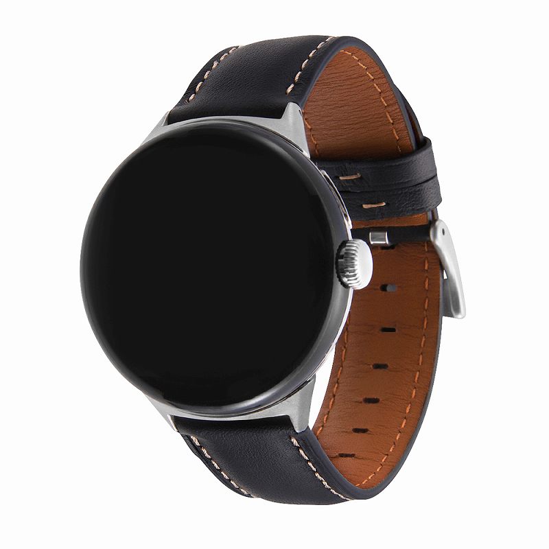 Google Pixel Watch 2 / Google Pixel Watch 本革レザーベルト バンド 20mm幅/ブラック/ブラウン/ライトグレー｜mj-v｜02