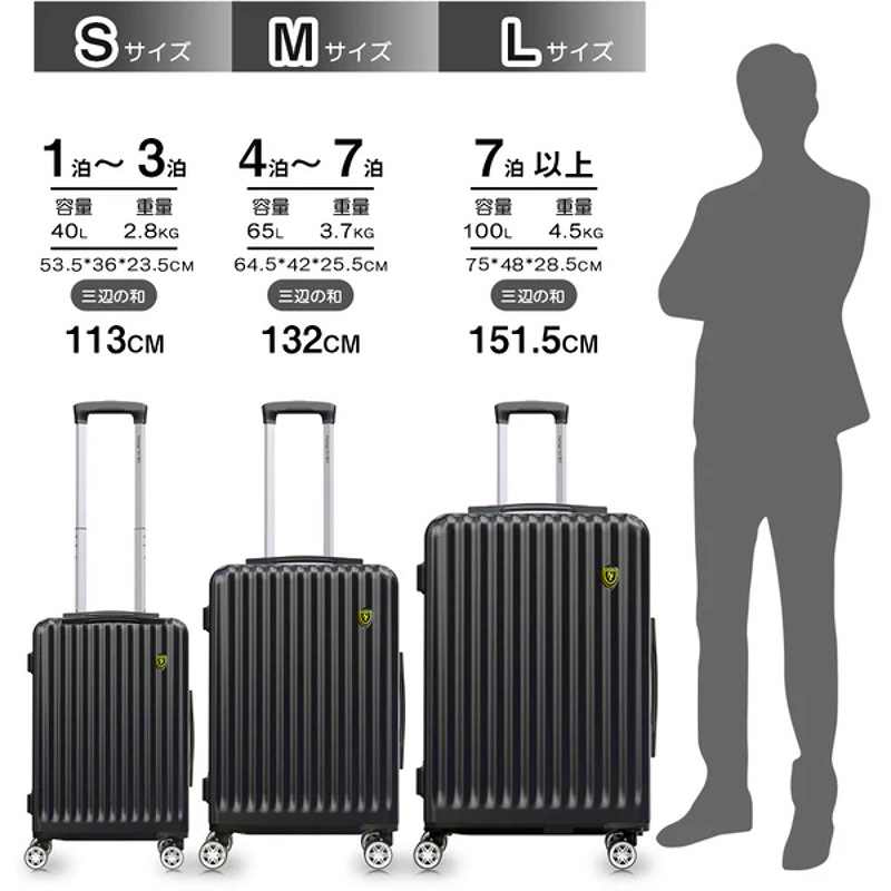 【送料無料】ニュートリップ スーツケース キャリーケース NT-GB0701 Plus ゴールド Mサイズ(4〜7泊)の画像