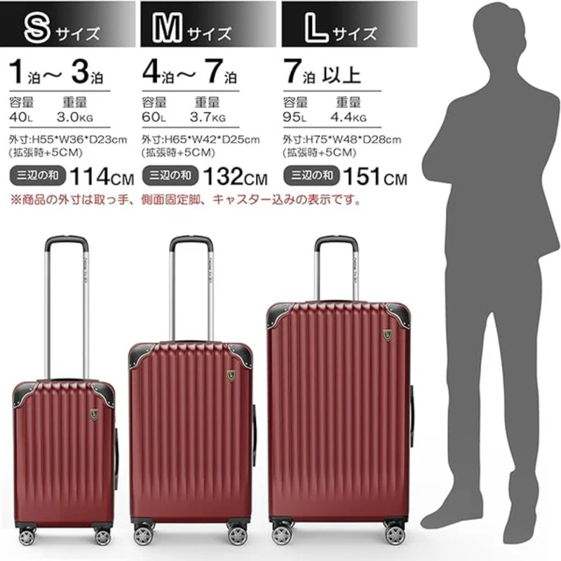 Amazon | [売店] スーツケース キャリーケース 機内持ち込み