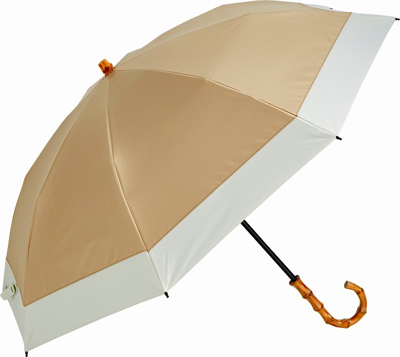 【2月末で削除します】新品未使用 mabataki美雨　日傘 パイピング晴雨兼用2段折りたたみ傘 日傘｜アフタヌーンティー