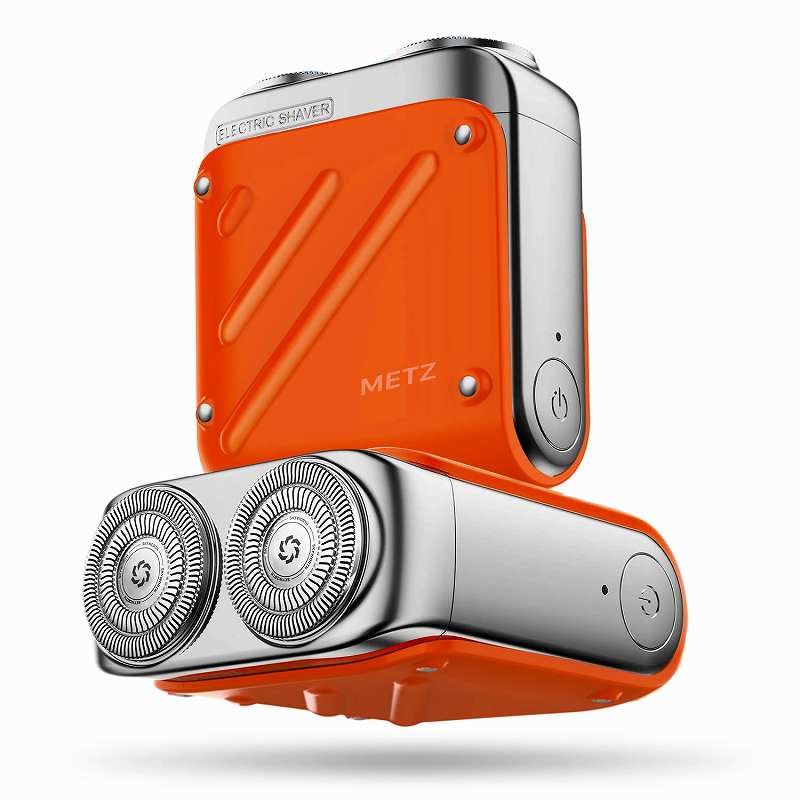 送料無料】コンパクトメンズシェーバー METZ（メッツ）オレンジ [XZ32