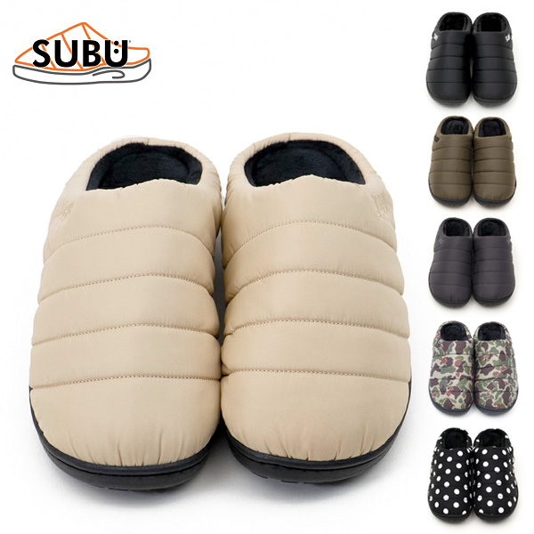 SUBU サンダル スブ スリッパ 起毛加工 ボア 秋 冬用 外履き