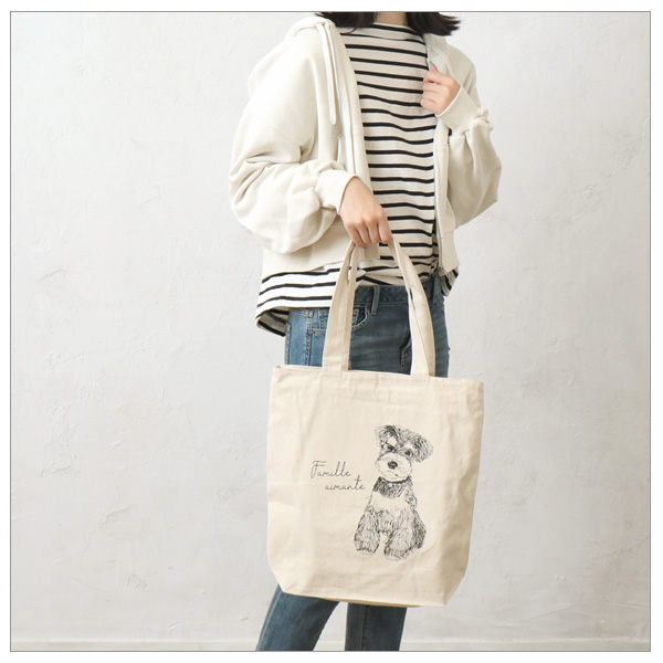 グラフィックトート ドローイング シュナウザー/IV 625-2912 かわいい