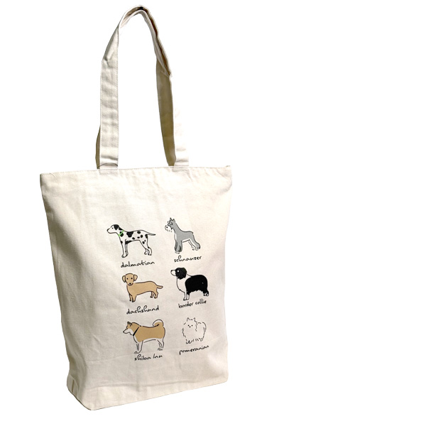 イヌズカン(犬図鑑) グラフィックトート (ダルメシアン シュナウザー