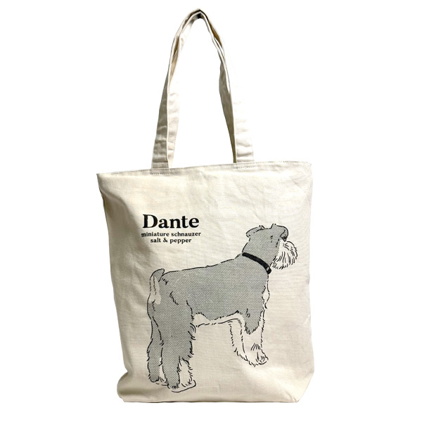 シュナウザー グラフィックトート かわいい ミニチュアシュナウザー