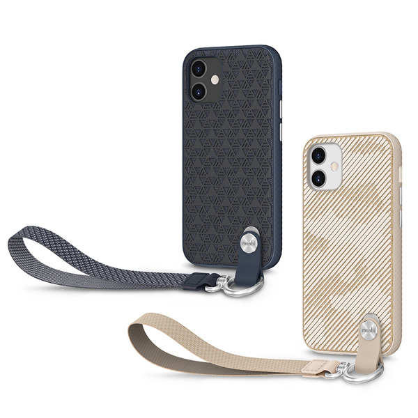 スマートフォン本体 iPhone12 moshi moshi iPhone 12 mini用 着脱式 リストストラップ付 ケース 耐衝撃 超