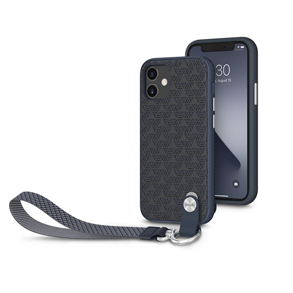 moshi iPhone 12 mini用 着脱式 リストストラップ付 ケース 耐衝撃 超