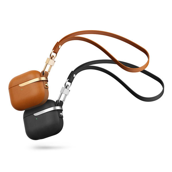 moshi Airpods 3専用 ワイヤレス充電対応 プレミアムヴィーガンレザー