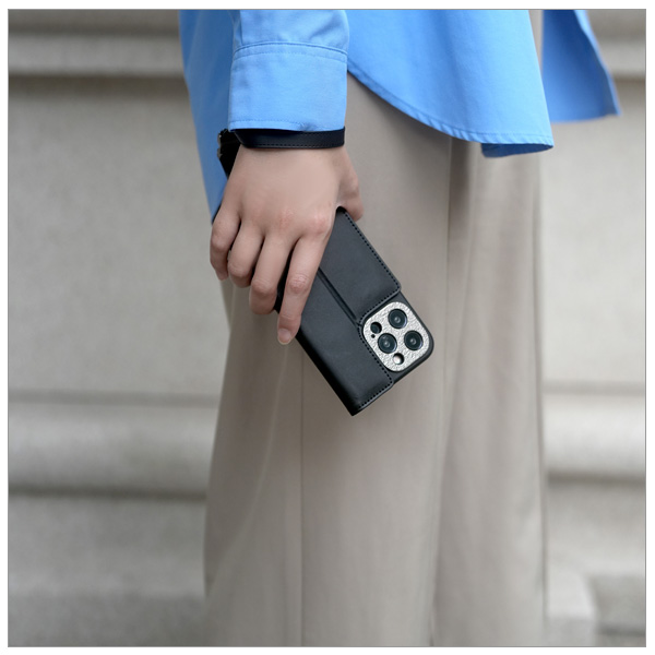 moshi iPhone 15 Pro Max用 ウォレットケース 手帳型 着脱可能