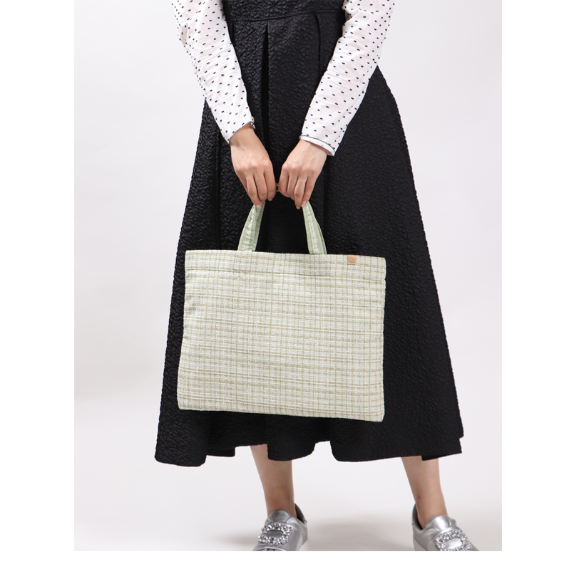 A4サイズ ラメ感ツイード素材 トートバッグ