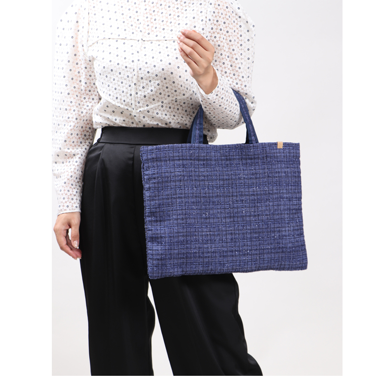 A4サイズ ラメ感ツイード素材 トートバッグ