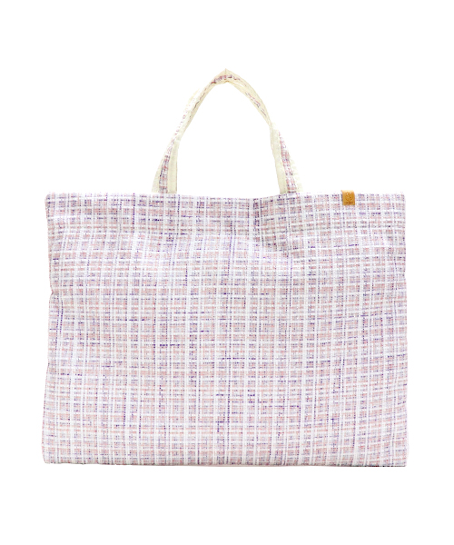 ハンドメイド•トートバッグ•手提げバッグ•サブバッグ•大人可愛い 手提げ バッグ マルシェシリーズ トートバッグ 手編み 洗濯OK