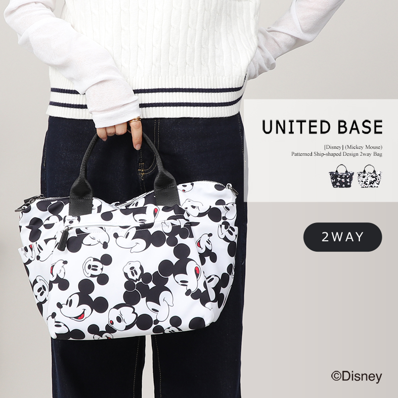 Disney / ディズニー 】 ミッキーマウス 総柄 2way トート : UNITED 