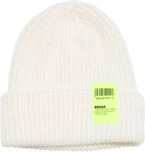 ニット帽 送料無料 リブ シンプル 帽子 ネオン カラー タグ 男女兼用 アクリル 全８色(アイボリー・ピンク・オレンジ・黄色・赤・グレー・黒・ネイビー) |  | 01