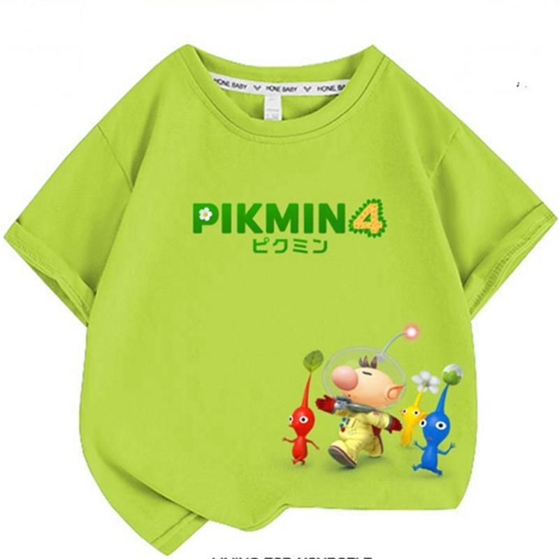 【おまけ付き】ピクミン Pikmin ピクミン 子供服 半袖Tシャツ 通気性 肌着 柔らかい 100...