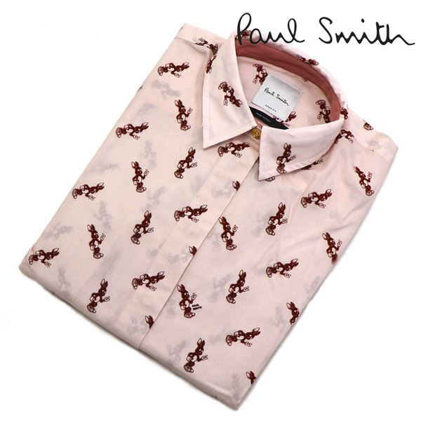 ポールスミス シャツ レディース Paul Smith Yシャツ ピンクマルチ 0S W1R 004B A01058 50 40