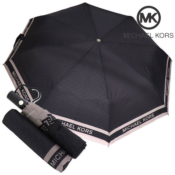 マイケルコース折りたたみ傘レディース自動開閉MICHAELKORSUmbrella折り畳み傘ブラック35F3STFN4BBLACK【送料無料♪】ギフトラッピング無料