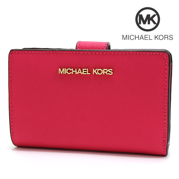 新生活応援セール マイケルコース 二つ折り財布 レディース MICHAEL KORS Wallet エレクトリック ピンク 35F7GTVF2L  EPINK ギフトラッピング無料