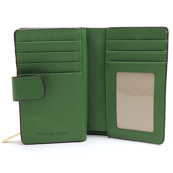 MICHAEL KORS アウトレット　グリーン 二つ折り財布 MICHAEL KORS（マイケルコース） 二つ折り財布 レディース MICHAEL