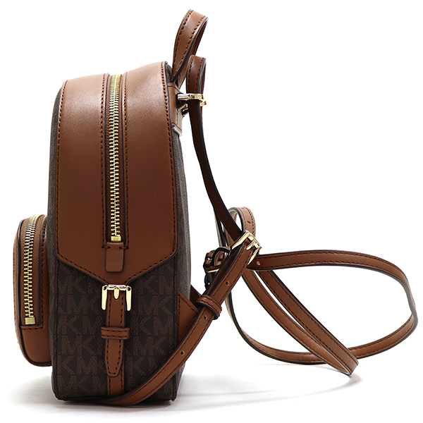 マイケルコース 良品 MK総柄 肩紐脱着2way ミニリュック ブラウン MICHAEL KORS（マイケルコース） ミニリュック レディース MICHAEL