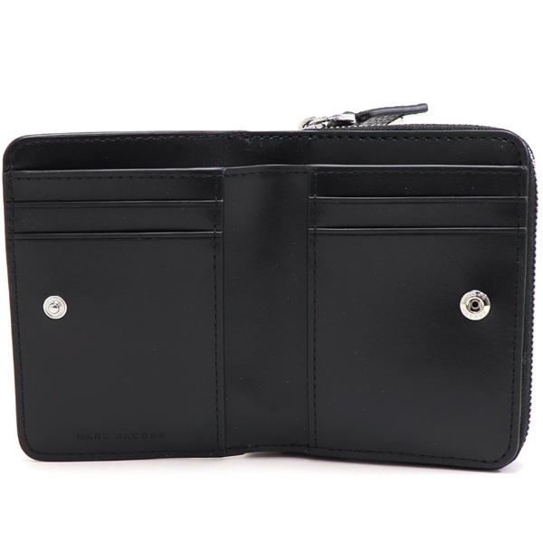 【姫路東店】 中古 MARC JACOBS | マークジェイコブス 二つ折り財布 4S5SMP078S01 ブラック 【124】 中古・古着通販】MARC JACOBS (マーク ジェイコブス) 2つ折り財布