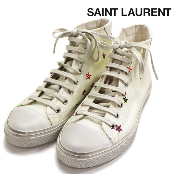 【訳あり品】 サンローラン スニーカー レディース SAINT LAURENT ホワイトマルチ 553569 94D10 1662 送料無料♪ SAINT LAURENT 訳あり品 サンローラン スニーカー レディース 展示品