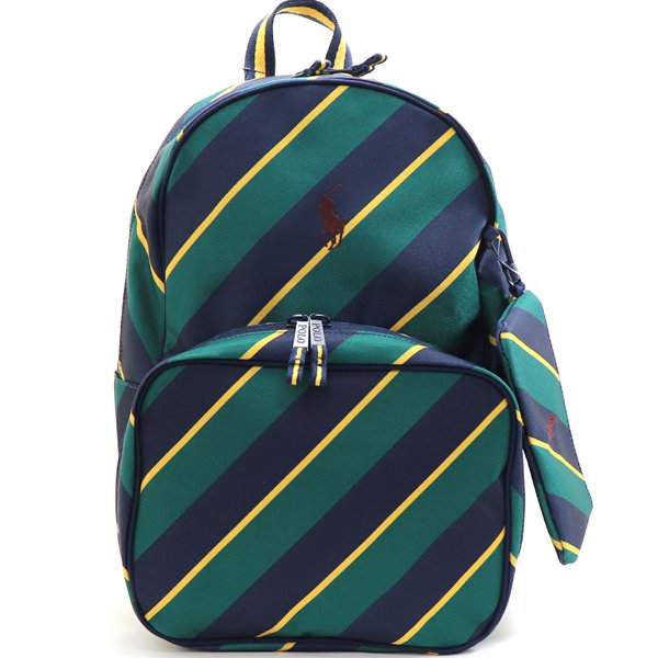 クリスマスセール ポロ ラルフローレン リュック ランチバッグ ポーチ付き  Polo Ralph Lauren バックパック バッグ 9AR077 ECJ POLO RALPH LAUREN（ポロ・ラルフローレン） ポロ ラルフローレン