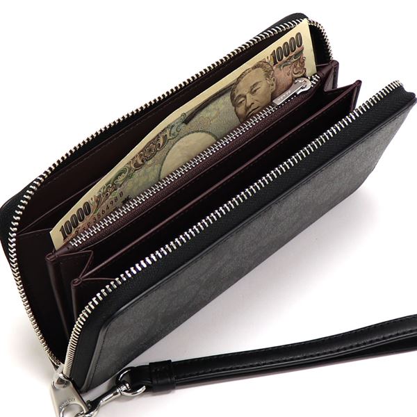COACH（コーチ） 長財布 レディース ラウンドファスナー シグネチャー