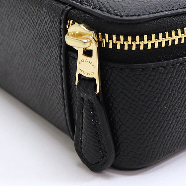 COACH ブラック レザー アクセサリーケース COACH（コーチ） ジュエリーボックス レディース COACH Wallet