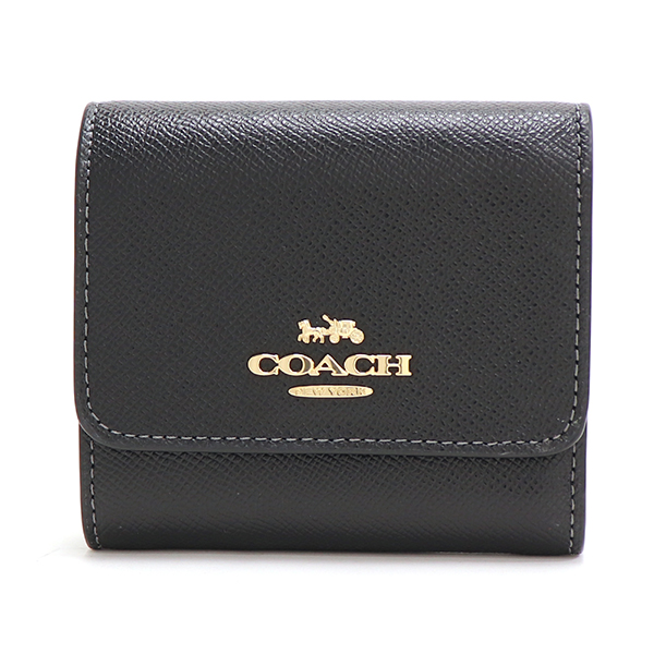 COACH 三つ折財布 COACH コーチ 三つ折り財布 レディース Wallet ブラック CF427