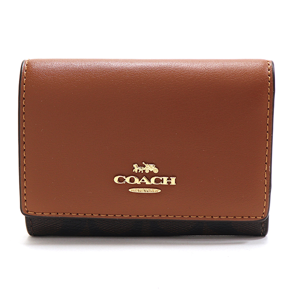 COACH（コーチ） 三つ折り財布 レディース コンパクト財布 ミニ財布