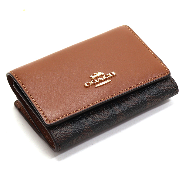 COACH（コーチ） 三つ折り財布 レディース コンパクト財布 ミニ財布