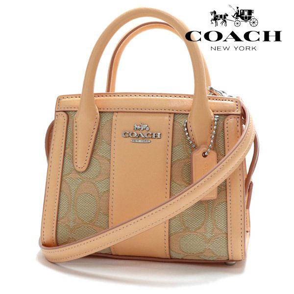 COACH シグネチャー ショルダーバッグ 希少‼️ COACH（コーチ） ミニショルダーバッグ レディース シルバー／フェイ