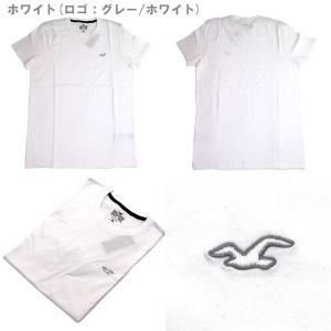 ホリスター Tシャツ 2枚セット メンズ Hollister ワンポイント クルーネック ホワイト ...