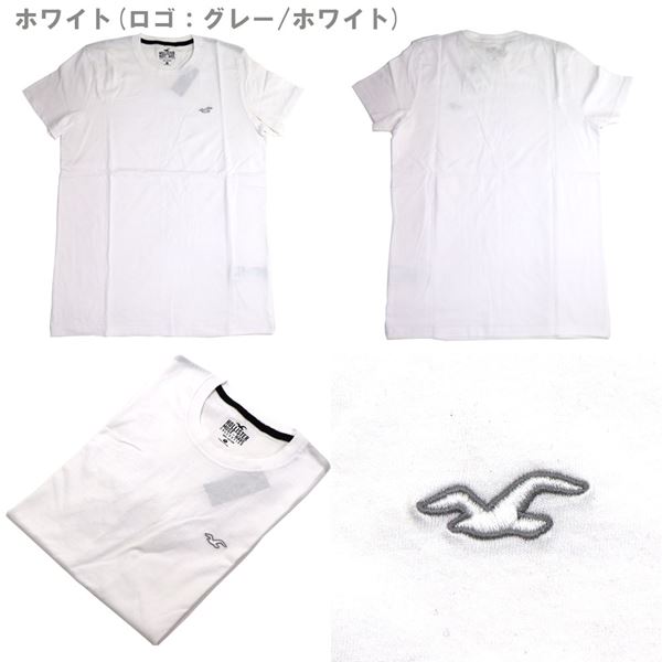 ホリスター Tシャツ メンズ Hollister ワンポイント クルーネック ホワイト ブラック HOLLIS CNP｜mkcollection｜04