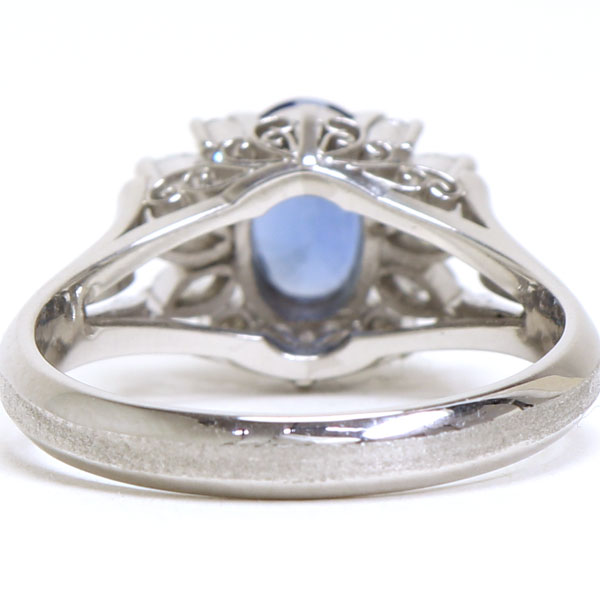 プラチナ900 指輪 サファイア 中古品 リング ジュエリー ユーズド