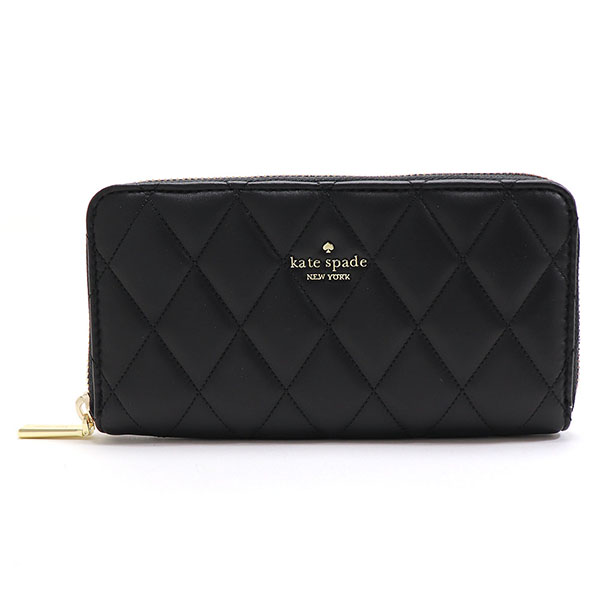 新品 ケイトスペード kate spade 長財布(ラウンドファスナー) ラージ コンチネンタルウォレット ブラックマルチ kate spade NEW YORK（ケイト・スペード ニューヨーク） ケイト