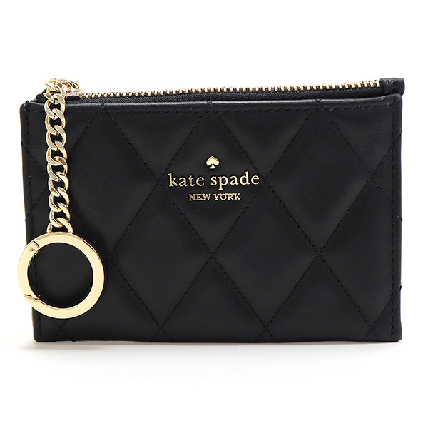 (取寄) ケイトスペード レディース ハロ グレイズ レザー カード ケース トリフォールド ウォレット Kate Spade New York women Halo Glazed Leather Card Case Trifold Wallet Hot Fudge kate spade NEW YORK（ケイト・スペード ニューヨーク） ケイト