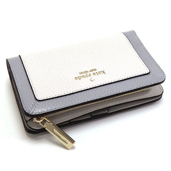 【レア美品】ケイトスペード 二つ折り財布 コートサイド スモール スリム テニス kate spade NEW YORK（ケイト・スペード ニューヨーク） ケイト