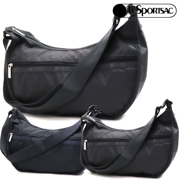 【美品】LeSportsac レスポートサック　ショルダーバッグ　黒 7520-r086.jpg