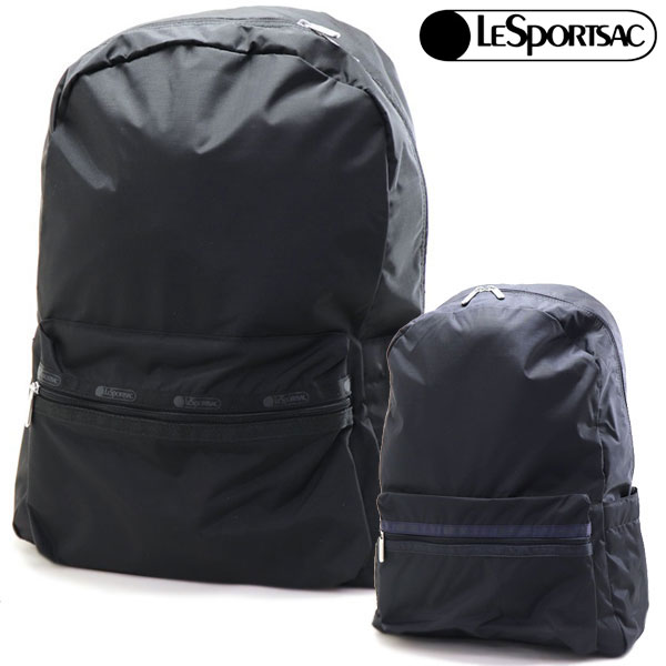 新品　LeSportsac レスポートサック　リュック　バックパック　黒 LeSportsac - 新品 レスポートサック LeSportsac リュックサック