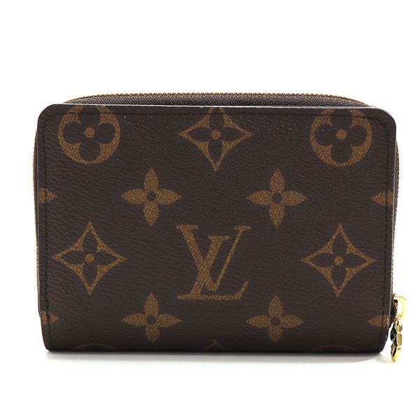 LOUIS VUITTON 二つ折り財布 バイオレット LOUIS VUITTON ルイ・ヴィトン モノグラム 財布 長財布 ジッピー