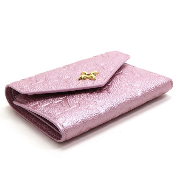 値下げ！VUITTON ヴィトン　三つ折り財布　ピンク LOUIS VUITTON ギフトラッピング無料 ルイヴィトン 三つ折り財布