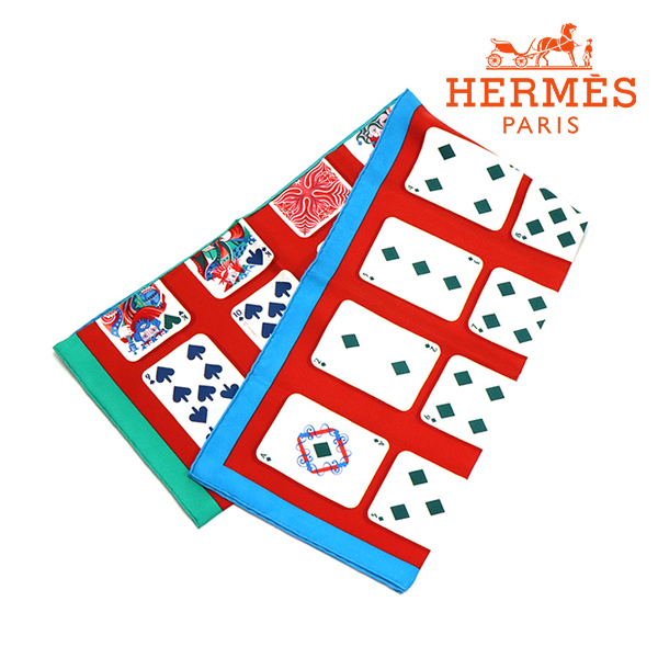 エルメス ハンカチ レディース HERMES Handkerchief シルク100