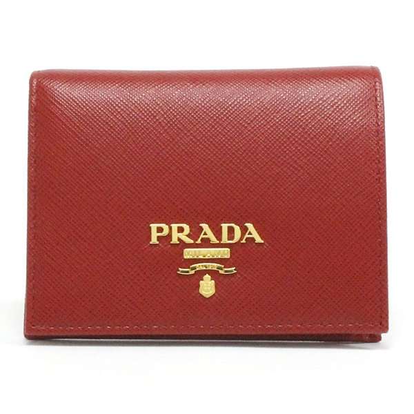 プラダ 二つ折り財布 レディース PRADA Wallet FUOCO レッド 1MV204 QWA F068Z ギフトラッピング無料