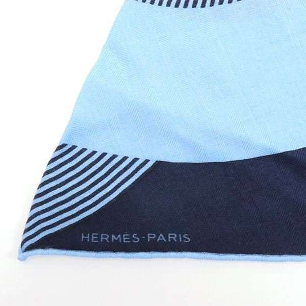 HERMES シルクストール　レディース、メンズ 保存袋、ショッパー付 2023SS 【HERMES】ロザンジュ GM 75×200 cm 《乗馬の装具一式