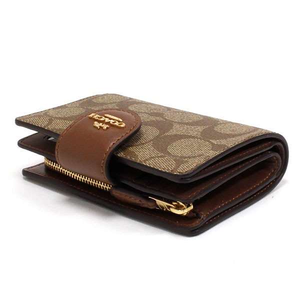 COACH　コーチ　C0082　二つ折り財布　ラグジュアリー　カーキ×サドル2 楽天市場】コーチ COACH 財布 二つ折り財布 FC0082 C0082 カーキ