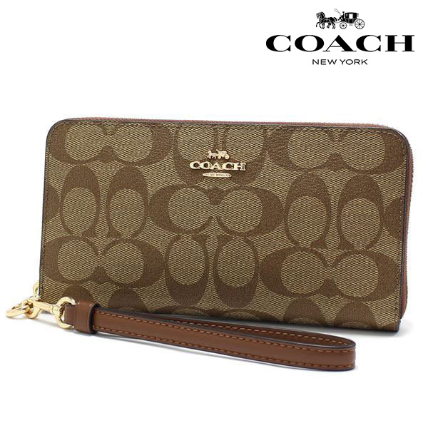COACH（コーチ） 長財布 レディース ストラップ付き COACH Wallet