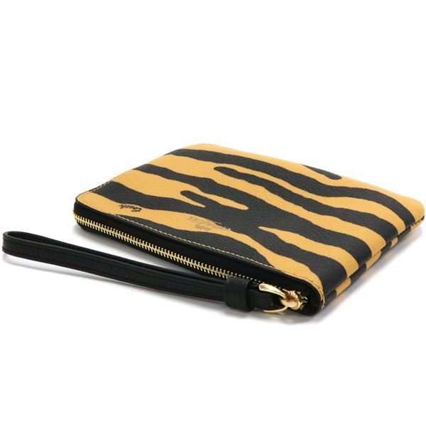 COACH（コーチ） ポーチ レディース COACH Pouch ハニー×ブラック