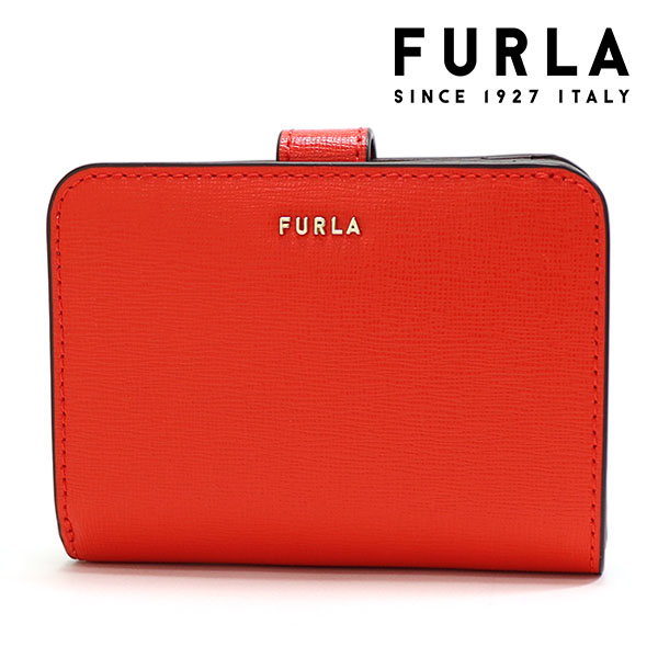 新品　FURLA 二つ折り財布 レッド FURLA フルラ 二つ折り財布 カベルネ CABERNET レッド レザー